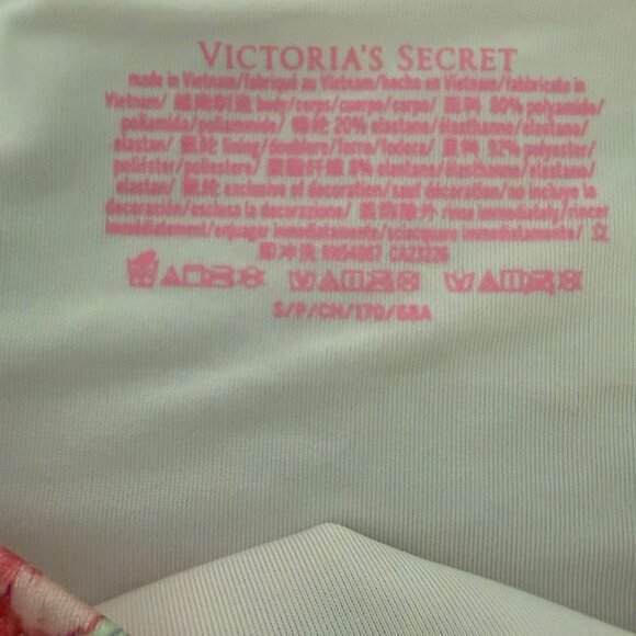 Victoria's Secret Floral Tie Handkerchief Halter & Tie Bottom Bikini Set Size XS - Picture 5 of 12